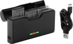 KWTOUL NP-BX1 3 Channel Battery Charger with Power Indicator Compatible with Sony NP-BX1/M8 ZV-1 ZV-1 II Cyber-Shot DSC-HX80 HX90V HX95 HX99 RX1 RX1R II RX100 (II/III/IV/VA/VI/VII) FDR-X3000 Meh