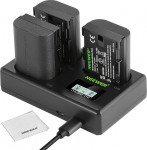 NEEWER asendusaku ja laadijakomplekt LP-E6NH jaoks, 3 pakki 2250 mAh akusid ja USB-laadija kolme pesaga, puhastuslapp, &uuml;hildub Canon EOS R7, R5, R6, R6 II, R 5DIV, 6DII, 7DII, 80Dga
