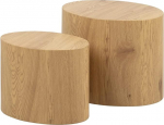 Selsey Plomin - K&otilde;rvallaud / diivanilaud, 2 tk, 40 x 24,5 cm v&otilde;i 48 x 33 cm (tammepuidu efekt)