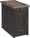 Signature Design by Ashley Ashley Furniture Tyler Creek k&uuml;ljelaud USB-pistikutega ja tassihoidjatega elutoa m&ouml;&ouml;bel, puit, must pruun, 0