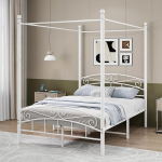 Voodiraam kaheinimesevoodi metallist voodiraam liistudega magamistoa m&ouml;&ouml;bel Kaheinimesevoodi valge 120 x 200 cm