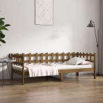 Homgoday Dormeuse Brown 90 x 200 cm soliidne m&auml;nni diivanvoodi Dormeuse kaasaegne v&auml;ljas diivanid v&auml;ljas aiam&ouml;&ouml;bel