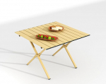 GOLDFAN Campingtisch 60 cm Faltbarer Picknicktisch f&uuml;r 2 Personen Faltbarer Tragbarer Niedrigh&ouml;he Tisch f&uuml;r Strand, Hinterhof, Terrasse, Outdoor, BBQ