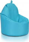 Ecopuf Yoko Bean Bag k&otilde;rge Bean Bag k&auml;epidemega veekindel pol&uuml;ester v&auml;litingimustes kasutamiseks Relax suurus 70 x 75 cm