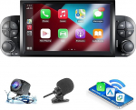 Autoraadio Fiat Panda 319 (2013-2020) Android Car ja CarPlay juhtmevaba, RDS autoraadio Bluetooth Android Stereo koos tagantvaate kaamera/Mikrofoni/CANbus Box/WiFi/App Store 2G+32G abil