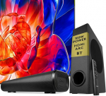LEMEGA Edge X Boost 2.1 Soundbar koos subwooferiga - 100W koguv&otilde;imsus, HDMI ARC, optiline, AUX, USB, Bluetooth striimimine, pikamaa-subwoofer, seinakinnitus telerile
