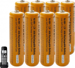 NI-MH aku telefonile, Gigaset telefonitorule, 1,2 V, 550 mAh AAA aku telefonile, 8 aku AAA pakett Panosonic juhtmeta telefonidele.