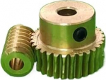 CYFANG 0,5 Modul Kleines Schneckengetriebe 0,5 M 50 Z&auml;hne Turbinenritzel 6 x 10 mm Vollzahn-Schneckenstange 1:50 Untersetzungsverh&auml;ltnis Ritzel Zylinderritzel(6mm bore gear)