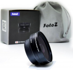 FotoZ 40.5mm 0.75x Mini Wide Angle Conversion Lens (with Macro) for Sony ZV-1F ZV-E10, ZV-E10 MarkII A6400 A6700 Accessories Compatible with Kit Lens 16-50mm, PZ 16-50mm OSS II (Black)