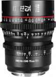 Meike 75mm T2.1 S35 Wide Angle Lens: Fixed Focal Length, Compatible with Canon EF Mount, Ideal for Video Capture with Flat Depth View