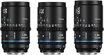 SIRUI Astra 1.33X autofookusega t&auml;isformaadis anamorfot Cine objektiiv E-Mount kaameratele, FX seeria, A7R seeria, A9 seeria, 50 + 75 + 100 mm komplekt (sinine helendus)