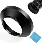 67mm lainurk objektiivi kapuuts, Fotover universaalne metallist objektiivi kapuuts Canon Nikon Sony Pentax Olympus Fuji kaamerale + mikrokiud puhastuslapp