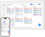 Bisofice digitaalne kalender, 15,6-tolline digitaalne seinakalender, perekonnaplaneerija, kohtumiste kalender, kuuplaneerija, dementsuskell eakatele, paarikalender, digitaalne pildiraam puuteekraaniga