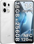 UMIDIGI Note 100 mobiiltelefon, Android 14 nutitelefon ilma lepinguta, 120HZ Octa-Core, 16(8+8) GB + 256GB mobiiltelefon ilma lepinguta, 6.8 tolli, 50MP, n&auml;o- ja s&otilde;rmej&auml;lg, NFC, 5000mAh, GPS