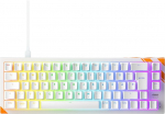 K5 Pro TMR Compact - Magnetic Wired Gaming Keyboard, kohandatav MK Crystal Switches, Hot-Swap, Rapid Trigger, SnapKey, Sound Absorption, 8000 Hz, DE Layout (QWERTZ), valge