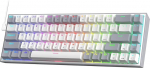 Redragon K631 Gery 65% Wired RGB Gaming Keyboard, 68 klahvi, Hot-swap kompaktne mehaaniline klaviatuur 100% Hot-swap pesaga, tasuta mod-plaat koos PCB-ga, vaikne punane lineaarne l&uuml;liti