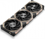 darkFlash INF34 120mm PC korpuse ventilaator, Daisy Chain, jahutus kuni 2000RPM, 4-Pin PWM, ARGB CPU jahuti, arvutiventilaator, 3-pack (must, Forward)