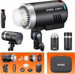 Godox AD300Pro stuudio v&auml;litingimustes Strobe Flash, AD300 Pro 300W 2.4G TTL HSS 1/8000s Monolight Speedlite Light, 2600mAh liitium aku, 0.01-1.5s taastumisaeg, 12W kahetooniline timmitav (AD300PROII)