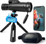 Zoom-monokkel 10-30 x 50 koos statiivi ja k&auml;erihmaga [IPX4, FMC & BAK4], sobib t&auml;iskasvanutele, HD-lairivaate teleskoop, monokkel &ouml;&ouml;sel, vetth&uuml;lgav, jahilaskmiseks, matkamiseks, koos