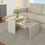 [en.casa] K&otilde;rvallauad elutuppa, 2 tk, Sotapim kohvilaud, ristk&uuml;likukujuline, elutoa lauad, v&auml;ikesed diivanilaudad, liivav&auml;rvid