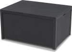 Allibert Lounge laud 220002 Arica, Kissenboxfunktsioon, Rattan-efektiga plastist grafiit