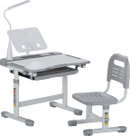 VEVOR Kirjutuslaua komplekt laste t&ouml;&ouml;laud ja tool reguleeritava k&otilde;rgusega (53-71 cm), kandev&otilde;ime (100 kg) koos laualambiga ja 0-40&deg; kallutatava lauaplaadiga magamistuppa Hall