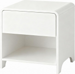 Sahtliga &ouml;&ouml;kapp, valge, 50 x 47 x 39 cm, &ouml;&ouml;kapp box spring voodile, k&uuml;lgkapp elutuppa, magamistuppa, magamistuppa