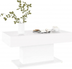 Susany kohvilaud, K&otilde;rvallaud, elutoa laud, kohvilaud, diivanilaud, teelaud, kaasaegne disain, puitmaterjal, valge, 96 x 50 x 45 cm