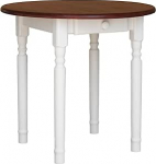 k koma &Uuml;mmargune m&auml;nnist s&ouml;&ouml;gilaud Puidust k&ouml;&ouml;gilaud Valge sahtliga Country House Style Calvados (70 cm)