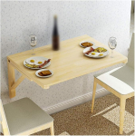 Geovne m&auml;nnipuidust kokkupandav laud seinale paigaldamiseks, seinale kokkupandav laud, k&ouml;&ouml;gi s&ouml;&ouml;gilaud, ruumi s&auml;&auml;stev magamistoa arvutilaud, kokkupandav seinalaud, laste laud (120 x 50 / 47 x 20 tolli)