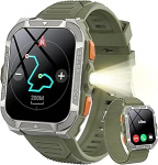 Blackview Smart Watch Men koos GPS / kompassi / Bluetooth-k&otilde;ned / LED-valgustus / ChatGPT / t&otilde;lkijaga, spordikell 100+ spordirežiimiga, pulssi, une sammud, kalorikilomeetrite seire, spordikell Androidile