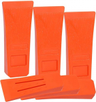 Felling Wedge Plastic 6 Inch Set - 6 tk ABS puu langetamise kiilad hammastega, libisemisvastased ja ilmastikukindlad, purunemiskindlad puidu l&otilde;hkumise kiilad kettsae ja metsat&ouml;&ouml;de jaoks