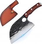 SMITH CHU Hakkamisnuga Serbia lihunikun&otilde;el K&auml;sitsi sepistatud kokanuga k&ouml;&ouml;ginuga lihunikukirves liha k&ouml;&ouml;givili terav konditustamisnuga nahast libisev Full Tang &otilde;ues BBQ telkimiseks