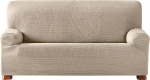 Eysa Aquiles Elastic Sofa Cover 2-Seats, Polyester-Cotton Ecru, 37 x 29 x 7 cm