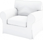 HomeTown Market Heavy Duty Fabric Sofa Cover Compatible with Sofa Cover Sofa Not Included (White Chair)