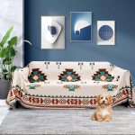 Diivanivaip, diivanitekk, pehme ja p&ouml;&ouml;ratav dekoratiivne puuvillane slipcover, hubane Boho m&ouml;&ouml;bli kaitsja lemmikloomadele, pluss suurus (71 x 150 tolli, XXL)