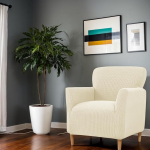 OKYUK Banketttooli Slipcovers, toolikatted koos k&auml;etugedega, Stretch toolikatted elutuppa, libisemisvastane pehme lastele, lemmikloomade s&otilde;bralik m&ouml;&ouml;bli kaitsja (beež-A)