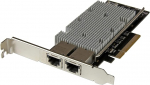 StarTech.com 2-portiline PCI Express 10GBase-T Ethernet v&otilde;rgukaart, 10GbE Ethernet adapter Intel X540 kiibiga