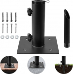 lalafancy p&auml;ikesevarju statiiv koos kruvidega, multifunktsionaalne aia r&otilde;du vihmavarju statiiv v&auml;litingimustes koos maapealse aluse kinnitusega terrasside, betoonpindade ja muru jaoks, matt viimistlusega