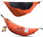 K&otilde;ige kergem PRO Hammock - &Uuml;likerge (590 g), kompaktne (325 cm x 140 cm) - sisaldab putukakaitset ja integreeritud seljatagust - reguleeritav pikkus (kuni 3,1 m), hoius&uuml;steem (oranž).