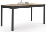 IDMarket - ISIS ristk&uuml;likukujuline s&ouml;&ouml;gilaud 8-kohaline, sahtliga, puit ja must, 150 cm
