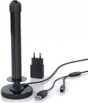 CSL DAB+ DVB-T2 HD antenn Aktiivne digitaalne HDTV varrasantenn Siseruumide antenni v&otilde;imendi antenn 4 m kaabli USB ja koaksiaalpistik USB toiteallikaga