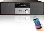 LONPOO Compact System Micro HiFi s&uuml;steem, 40 W RMS CD Stereo s&uuml;steem Muusikas&uuml;steem CD m&auml;ngija, FM raadio, Bluetooth, AUX-IN, k&otilde;rvaklappide v&auml;ljund, DSP-Tech, selge heli ja rikkalik bassiheli