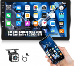 CAMECHO 1+32G Android 13 autoraadio Opel Astra H/Zafira B/Corse C D jaoks koos Navi, Double DIN 9-tolline puuteekraaniga autoraadio Bluetooth FM/RDS Mirror Link WiFi tagurduskaameraga