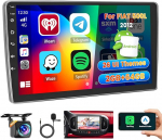 Roinvou 2+64G Android Car Radio Navigation Fiat 500L 2012-2017 juhtmevaba Carplay ja Android Car, 10.1-tolline puuteekraaniga raadio koos Mirror Link WiFi GPS Bluetooth EQ FM / RDS SWC tagurduskaameraga