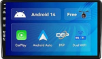 SXAUTO Android 14 IPS autoraadio Benz W209-W203 W168 ML W163 W463 Viano W639 jaoks - Sisseehitatud CarPlay Android auto - Tagasivaate kaamera tasuta - 2G + 32G - Juhtrattajuhtimine DAB Fast Boot - 2 DIN 9