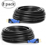Multi-Cable High Speed HDMI kaabel koos Ethernet 2 PAKK 15M - toetab 4K 3D & Audio Return Channel [Viimane versioon] - 15 Meter- 2 in Pack