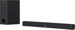 Sharp HT-SBW110 180W 2.1 &otilde;huke seinale paigaldatav soundbar koos juhtmega subwooferi, Bluetooth, HDMI ARC/CEC ja kaugjuhtimispuldiga - must