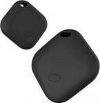 Air Tracker Tag Bluetooth t&ouml;&ouml;tab koos Apple Where is? (ainult iOS), veekindel, vahetatav aku, v&otilde;tmeotsija v&otilde;tmete, kottide, pagasi ja lemmikloomade jaoks. (Must, 2 pakki)