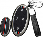 HIBEYO Intelligentne auto v&otilde;tme &uuml;mbris sobib Hyundai Grandeur GN7 Kona Ev Ioniq6 Kona SX2 2023 Kaitsekomplekt Kaugjuhtimispult koos v&otilde;tmefoobiga 5 nupuga mustaga